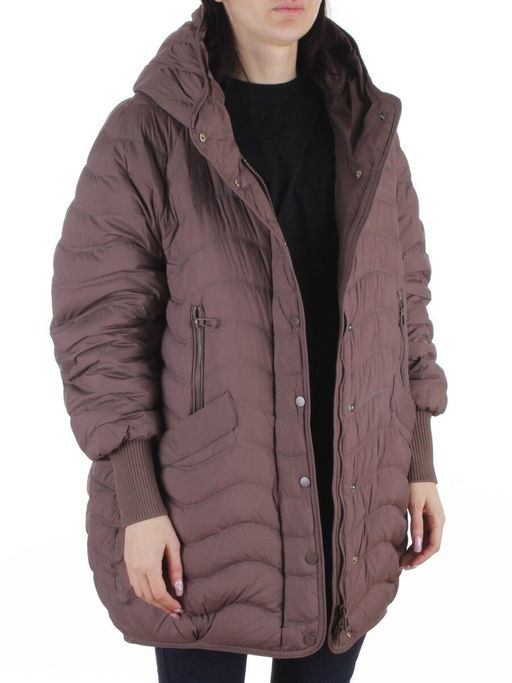 H-8912 BROWN Куртка пуховая женская