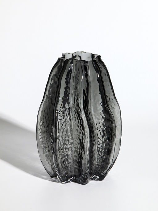 Ваза «Кэли», 21×12×6 см, стекло, серая