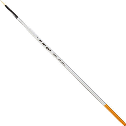 Кисть художественная Комус Арт синтетика жесткая, плоск., №2, длинная ручка