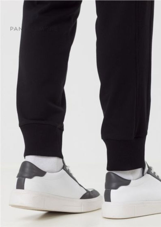 Мужские брюки зауженные из футера PDB-242 - Pantelemone фото 7