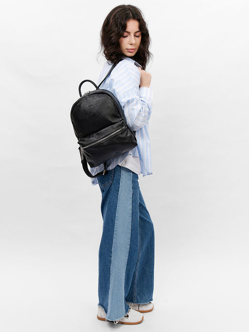 LACCOMA рюкзак Скарлет-Н2005-черный эко кожа хлопок