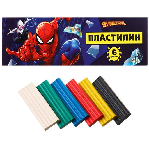 Пластилин 6 цветов 90 г Человек-паук - Disney фото 6