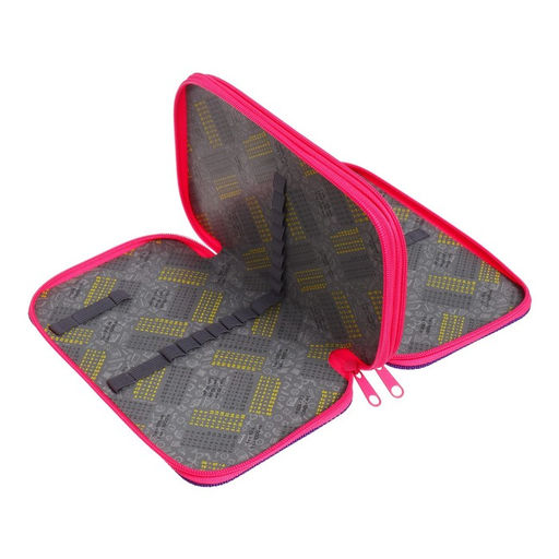 Пенал школьный, 2 секции, 12.5×20.5×4 см«Бабочки»