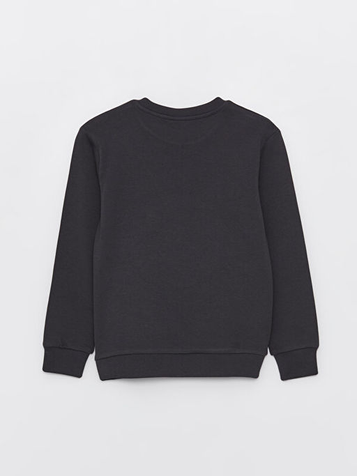 Bisiklet Yaka Bask?l? ?ift Y?nl? Payetli Uzun Kollu Erkek ?ocuk Ti??rt - Waikiki фото 3