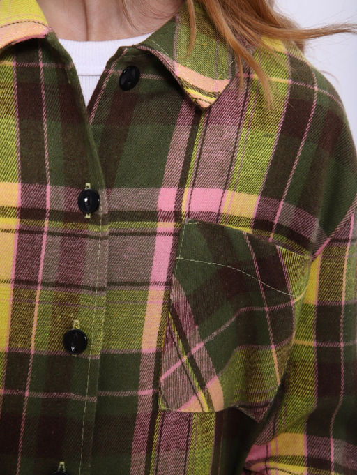 РБ015 Рубашка "Шерон" (розовый; жёлтый)