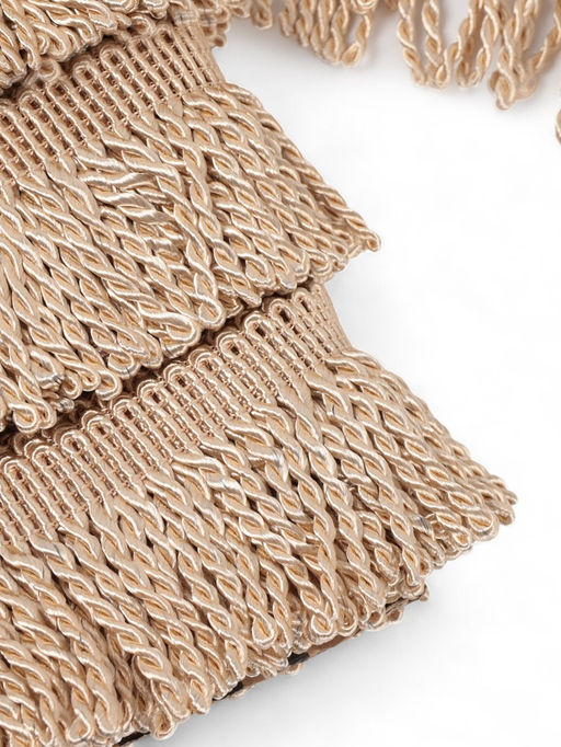 Бахрома жгут, 6.5 см, 20 м±0.5, бежевая