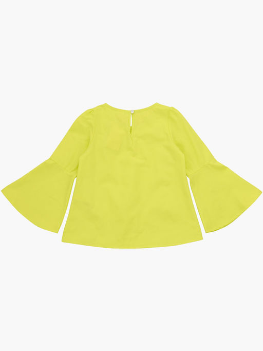 Блузка с жемчугом на праздник UD 4531 неон-желтый - Mini maxi фото 6