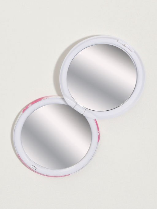 Цена за 2 шт. Зеркало складное «Фламинго», d=7.5 см, розовое