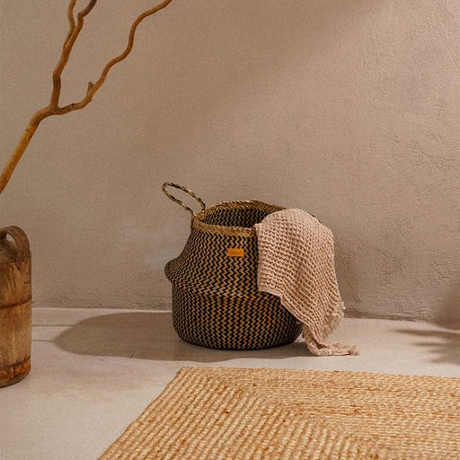 Корзина для белья плетеная круглая SL Home Сорренто, камыш, 3545 см - Sima-land home фото 6