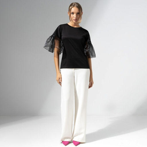 Футболка с рукавами из органзы Сердечное признание - Charutti фото 4