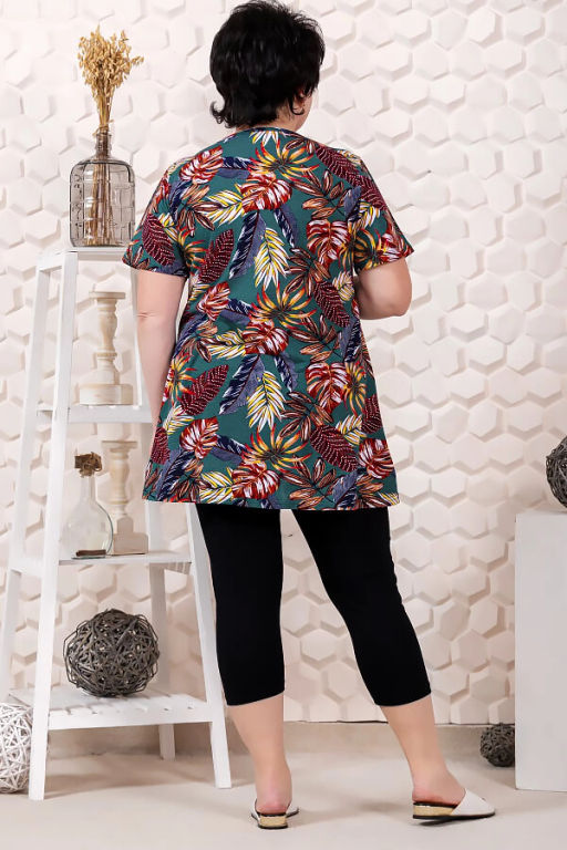 Костюм женский, цвет черный зеленый