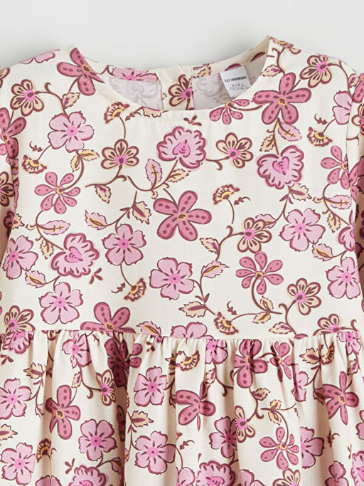 Desenli K?z ?ocuk Elbise ve Yelek