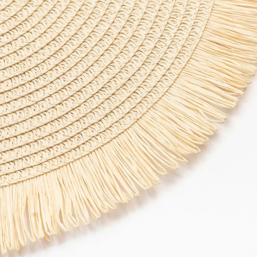 Салфетка сервировочная Доляна Бохо, цв.молочный, d 38 см  фото 2