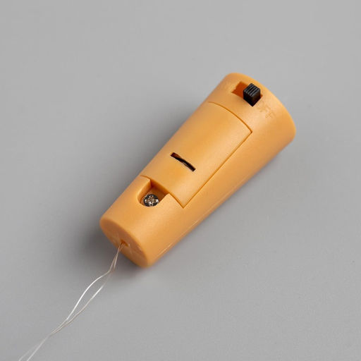 Гирлянда «Нить» 2 м роса с пробкой, IP20, серебристая нить, 20 LED, батарейки LR44х3 (в комплекте), свечение белое