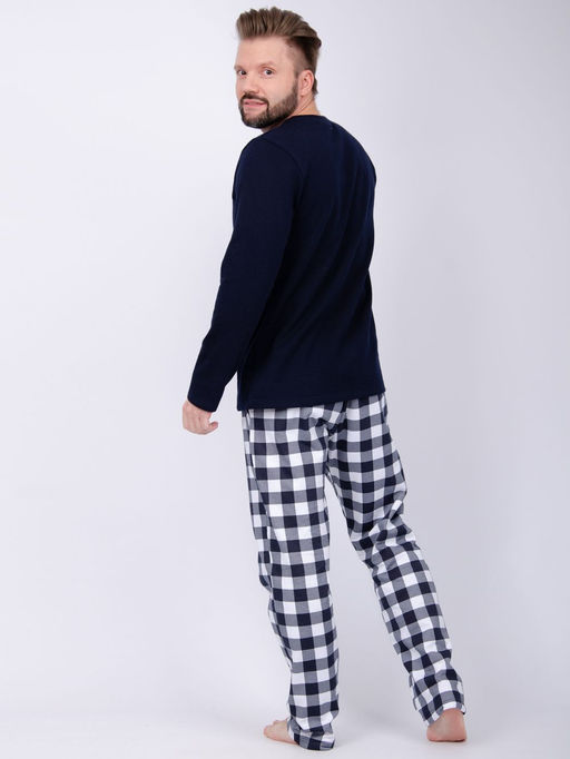 Пижама Луна футер с начёсом, трикотаж - Малина фото 6