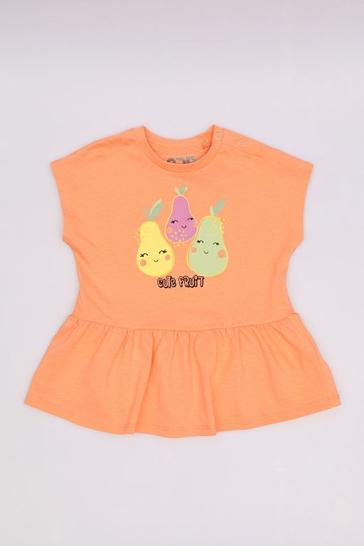 CRB wear / CSBG 90251-47-410 Комплект для девочки (платье модель "туника", бриджи),персиковый/Ex.Cherubino