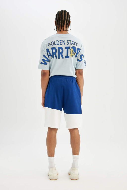 DeFactoFit Короткие шорты стандартного кроя NBA Golden State Warriors  фото 6