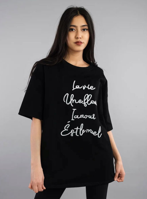 K12749 Футболка (плотный хлопок) ЧЕРНЫЙ