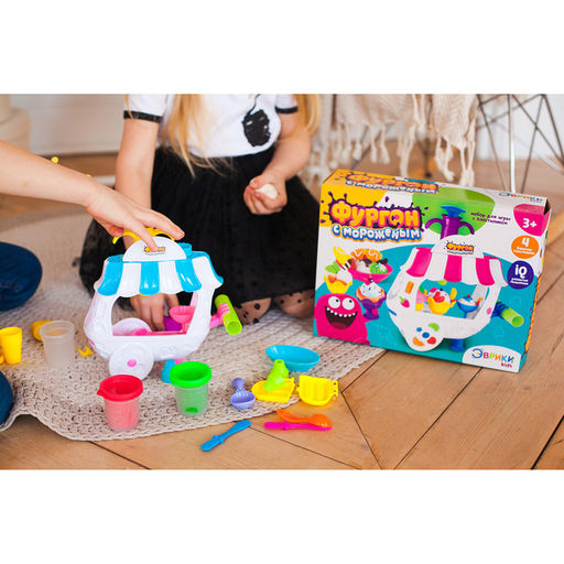 Набор для игры с пластилином Фургон с мороженым - Эврики фото 6