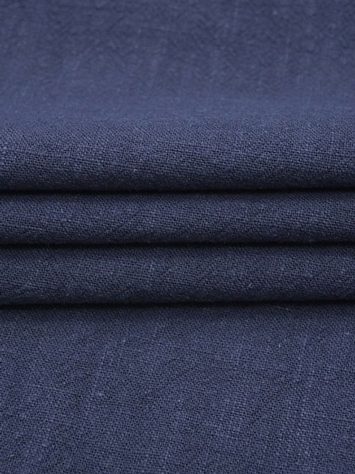 Крапива Рами (Ramie) цв.Темно-синий флер, ш.1.4м, крапива-100%, 230гр/м.кв - Купава фото 8