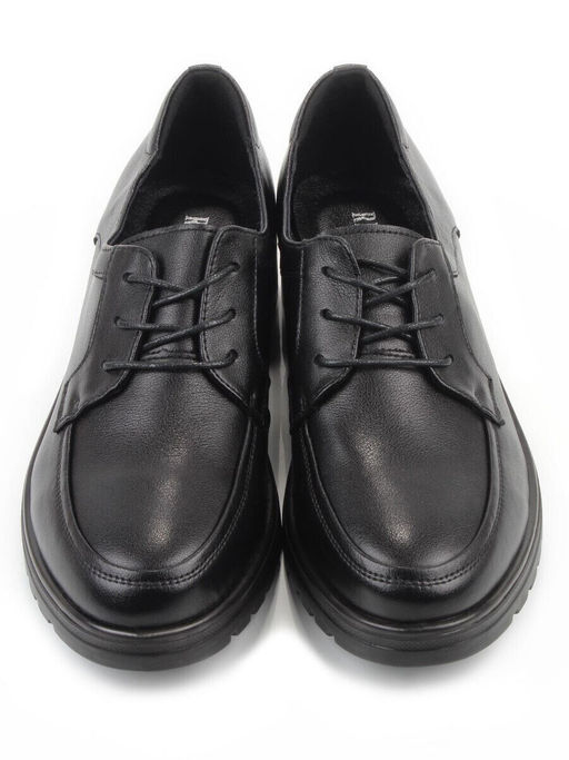 03-DYL85-1 BLACK Полуботинки женские (натуральная кожа)