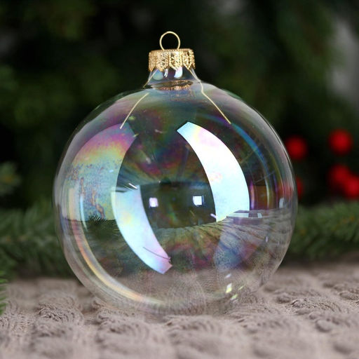 Ёлочный шар Перламутровый, стеклянный, с подвесом, d=10 см - Simaland фото 7