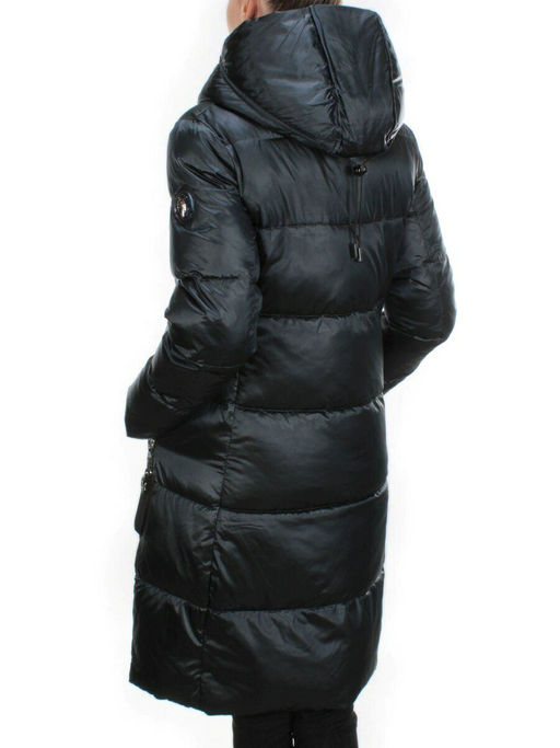 9110 DARK GREEN Пальто зимнее женское FLOWERROVE (200 гр. холлофайбера) - Fashion фото 5