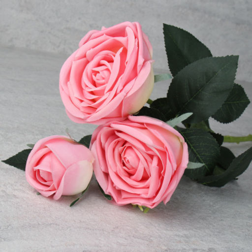 Цена за 1 шт. Цветок искусственный Пионовидная роза 73 см / GR-006 /уп 12/144/силикон - ГалеонТрейд фото 5