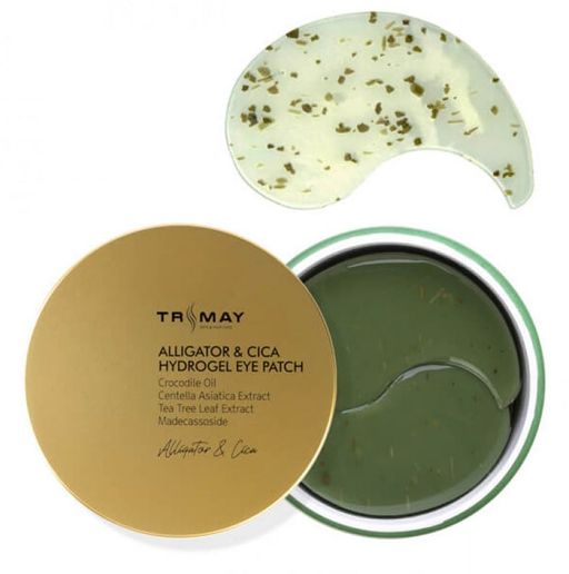 Trimay Alligator & CICA Hydrogel Eye Patch 60ea* Патчи для век с маслом крокодила и центеллой  фото 3