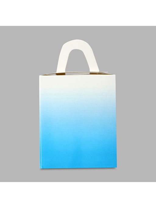 Цена за 5 шт. Коробка для капкейков, кондитерская упаковка, 1 ячейка «Голубой градиент», 9×9×11 см