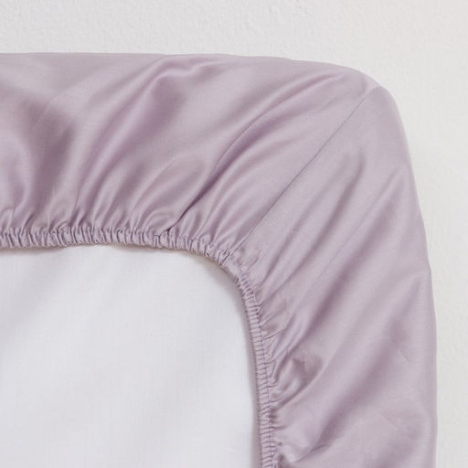 Простыня на резинке Lilac field 160х200х25 см, 100% хлопок, мако-сатин, 114г/м2 - Этель фото 3