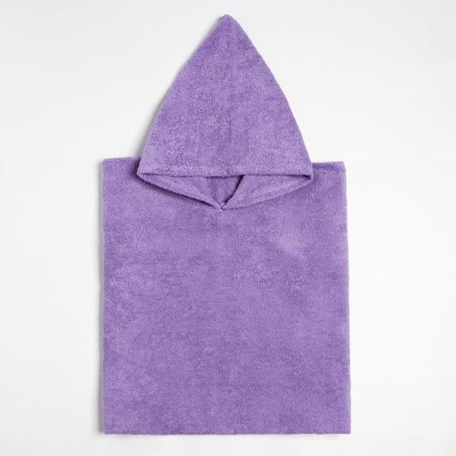 Полотенце-пончо Крошка Я Гномик, цвет сиреневый, размер 24-32, 100 % хлопок, 320 г/м2  фото 11