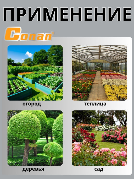 Насадка распылитель Conan в наборе с тремя быстросъемами COSG08051 OLS-778-13