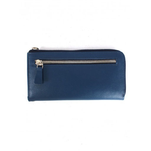 Портмоне мужское Croco-ПР-964 натуральная кожа 2 отд, 14 карм, рем-петля, синий бергамо (47) 265064  фото 2