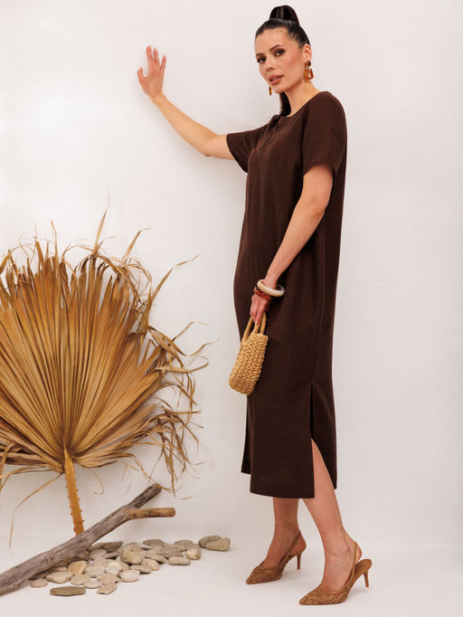 Платье Galean Style 1011 коричневый