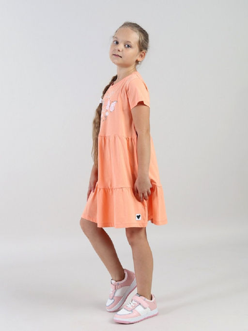 CRB wear / CWKG 63933-47 Платье для девочки,персиковый  фото 2