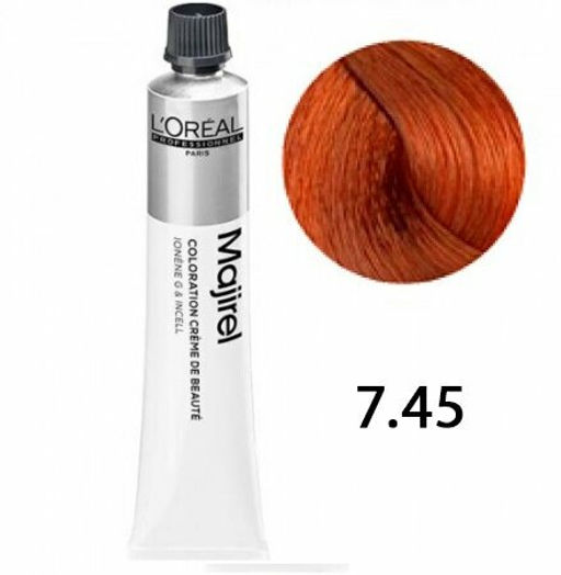Majirel 7.45 блондин Медный красное дерево, крем-краска с технологией улавливания запаха, 60 мл
