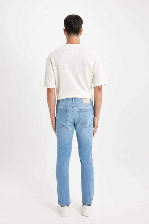 Pedro Slim Fit Джинсовые брюки узкого кроя с нормальной талией и узкими штанинами - Defacto фото 6