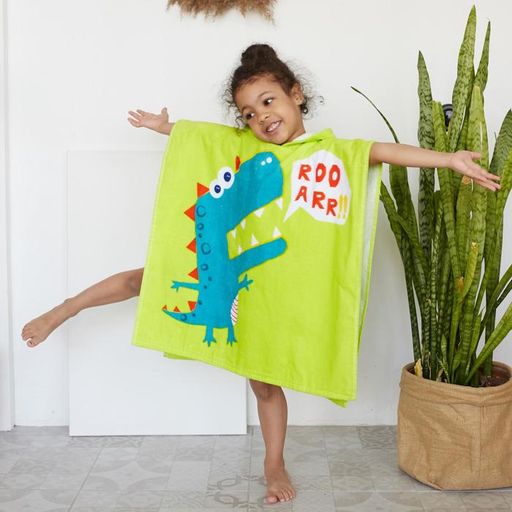 Полотенце-пончо детское махровое Крошка Я Дино 60*120см, 100% хлопок  фото 14