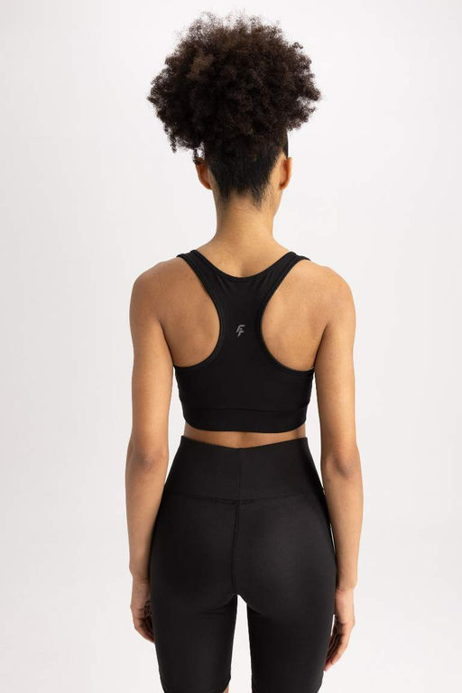 Спортивный бюстгальтер DeFactoFit с воротником-халтером  фото 8