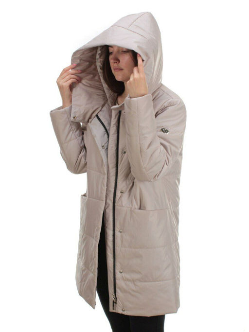 22225 BEIGE Куртка демисезонная женская (100 гр. синтепон) - Фабричный китай фото 10