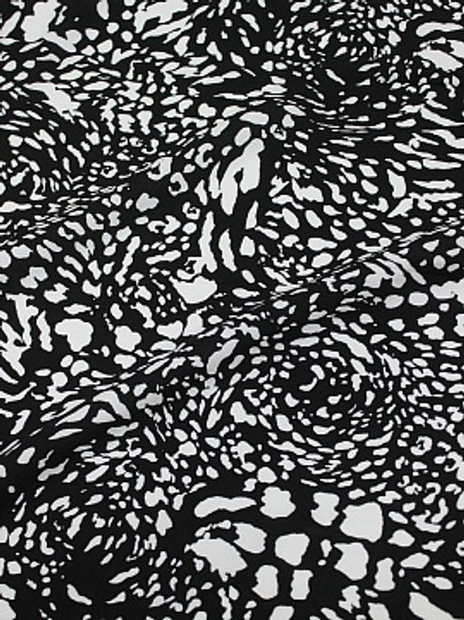 Штапель Ирбис цв.черный, ш.1.45м, вискоза-100%, 100гр/м.кв - Купава фото 7