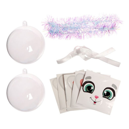 Ёлочный шар - персонаж своими руками на новый год «Зайка», набор для творчества