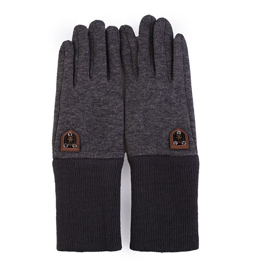 Перчатки трикотажные детские с отворотом - Buro фото 5