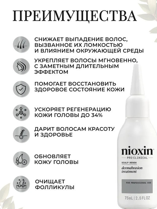 Регенерирующий пилинг для кожи головы Scalp Renew Dermabrasion Treatment, 75мл Nioxin фото 6