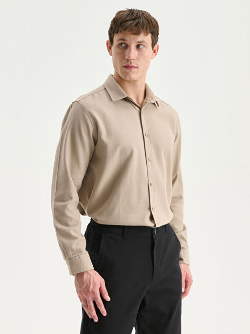 Regular Fit Uzun Kollu Arm?rl? Erkek G?mlek