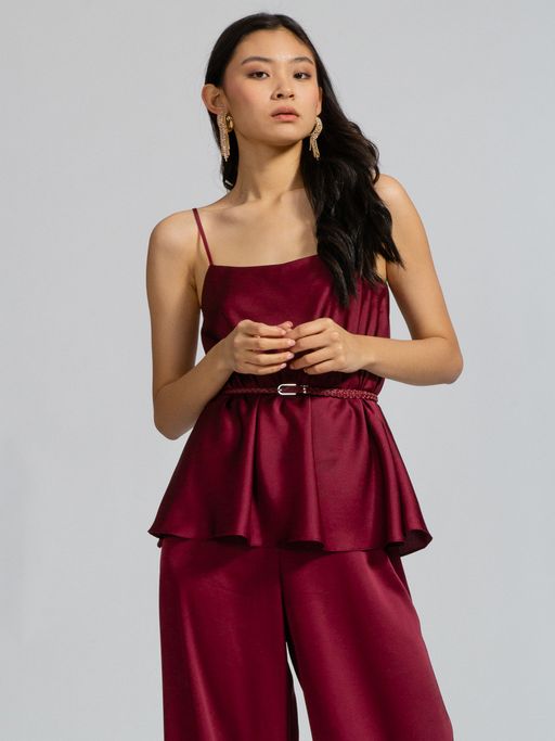 Топ широкий из атласа - Tantino фото 16