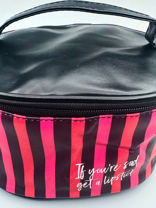 Sunflower Косметичка-чемоданчик 2112 ZP, черно-розовый