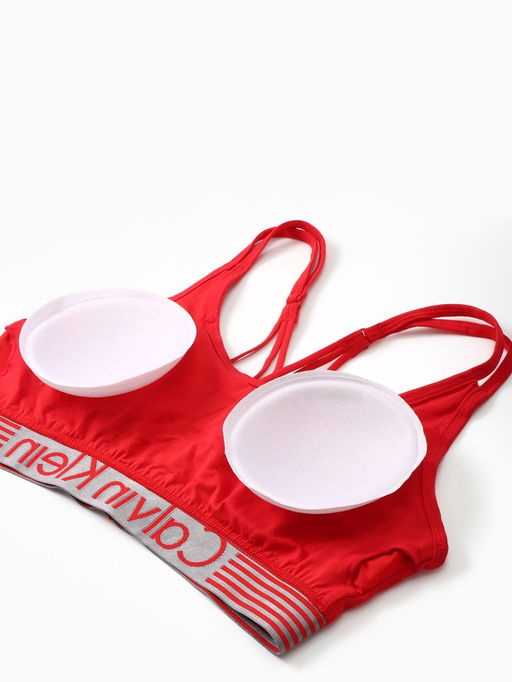 Комплект нижнего белья женский (топ с тонкими лямками, трусы), красный МИКС, размер 44-46