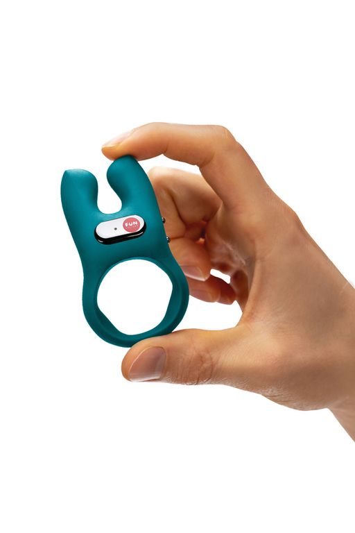 Кольцо эрекционное Fun Factory NOS с вибрацией, силикон, зелёное, 8 см  фото 4